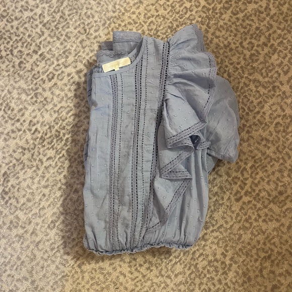 LoveShackFancy- Natasha Heritage Mini Dress (Blue-ish gray color) - Picture 4 of 4